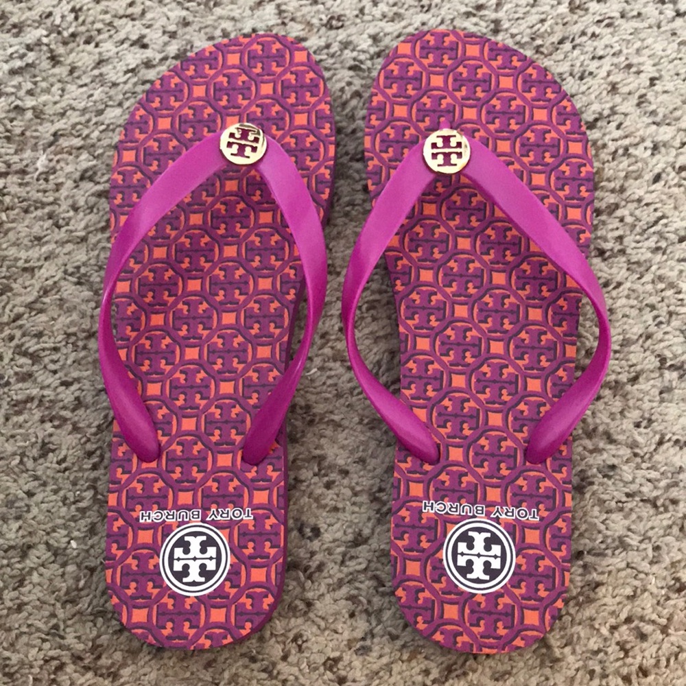 Tory Burch size 10 flip flops!
